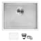 Ruvati 23"x18"x12" Deep Laundry Utility Sink Undermount 16 Gauge SS RVU6100 - alternate 1